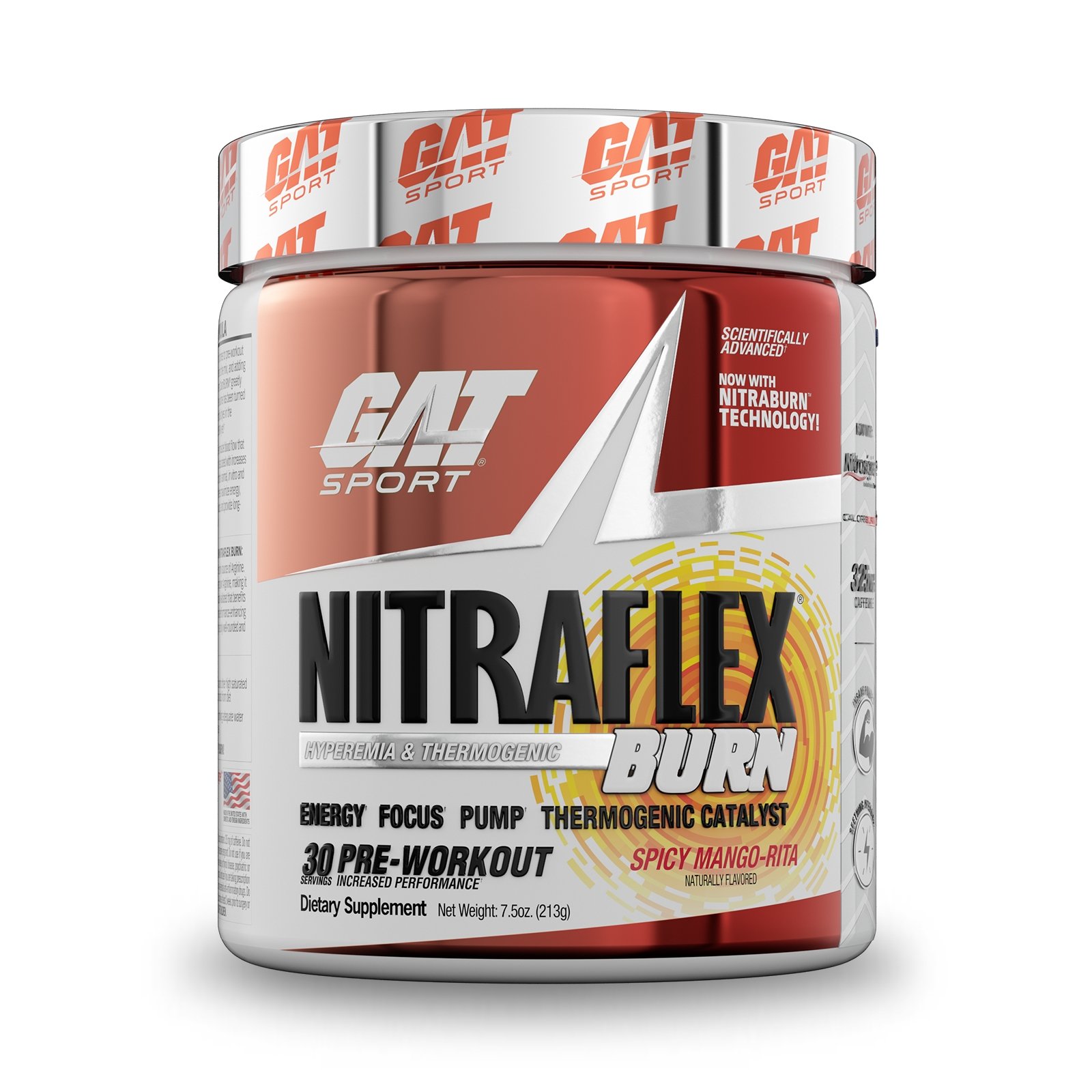 Gat Sport Nitraflex Burn-30Serv.-213G-Spicy Mango-Rita Gat Sport Nitraflex Burn-30Serv.-213G-Spicy Mango-Rita